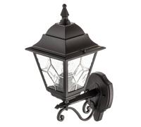 Elstead Applique da esterno Norfolk NR1, nero/trasparente, IP43 ELSTEAD