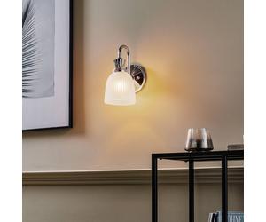 Elstead Applique LED per il bagno Cora, a 1 luce, IP44, vetro ELSTEAD