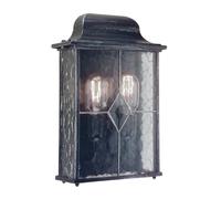 Elstead Applique Wexford WX7, nero-argento/trasparente, IP23 ELSTEAD
