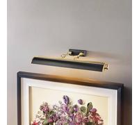 Elstead Applique Winchfield, larghezza 70 cm, nero/ottone ELSTEAD