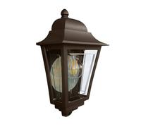 Elstead Deco Lane Lanterna da Esterno a Parete 1 Luce Mezza Bronzo IP44