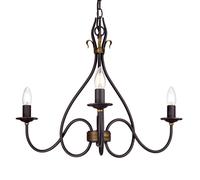 Lampadario lampada a sospensione 3 fiamme D 54,5 cm plafoniera luce sala da pranzo