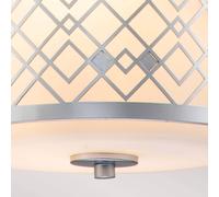 Elstead Lampada a sospensione Ziggy Small Ø 25,4 cm, argento ELSTEAD