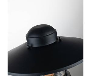 Elstead Lampioncino Klampenborg, nero, sensore PIR, IP44 ELSTEAD
