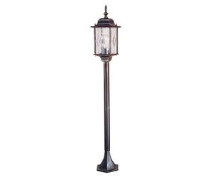 Elstead Lampione Wexford WX4, nero, altezza 124 cm, IP44 ELSTEAD
