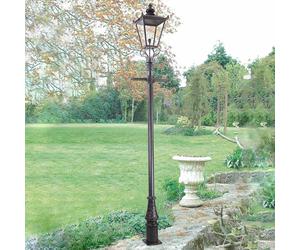 Elstead Lampione Wilmslow nero 1 luce altezza 82,5cm ELSTEAD
