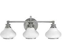 Elstead Lighting Ainsley lampada da parete 3x3 W cromo HK-AINSLEY3-BATH