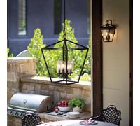 Elstead Lighting Alford Place lampada a sospensione, E14, QN-ALFORD-PLACE-4P-MB, Alford Place [Lampade per Esterni > Lampade a Sospensione]