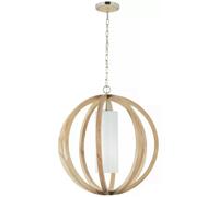 Elstead Lighting Allier lampada sospesa 1x60 W legno FE-ALLIER-P-L-LW