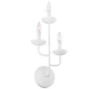 Applique Classica Annie Acciaio Bianco Gesso 3 Luci E14