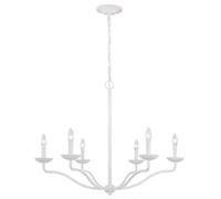 Elstead Lighting Annie lampada sospesa 6x40 W bianco FE-ANNIE6-PSW