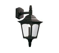 Elstead Lighting Applique Esterna In Vetro Alluminio Nera H 38 cm E27 IP44 [EEK: Non valutato]