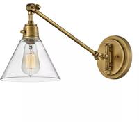 Elstead Lighting Arti lampada da parete 1x60 W ottone HK-ARTI-1W-HB-CG