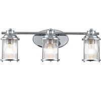 Elstead Lighting Ashland Bay lampada a parete 3 luci, QN-ASHLANDBAY3-PC-BATH, Ashland Bay [Lampade per Interni > Lampade a Parete]