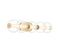 Elstead Lighting Atomo lampada a parete, LED 5 luci, QN-ATOMO-5W-BG, Atomo [Lampade per Interni > Lampade a Parete]