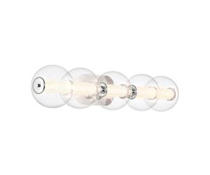 Elstead Lighting Atomo lampada a parete, LED 5 luci, QN-ATOMO-5W-PC, Atomo [Lampade per Esterni > Lampade a Parete]
