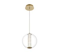 Elstead Lighting Atomo lampada a sospensione, LED 1 luce, QN-ATOMO-1P-BG, Atomo [Lampade per Interni > Lampade a Sospensione]