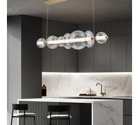 Elstead Lighting Atomo lampada a sospensione, LED 7 luci, QN-ATOMO-LP7-BG, Atomo [Lampade per Interni > Lampade a Sospensione]