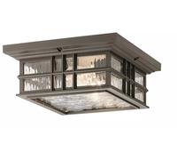Elstead Lighting Beacon Square lampada da soffitto per esterni 2x60 W marrone KL-BEACON-SQUARE-F-OZ