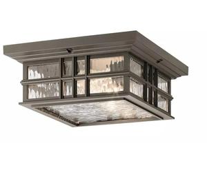 Elstead Lighting Beacon Square lampada da soffitto per esterni 2x60 W marrone KL-BEACON-SQUARE-F-OZ