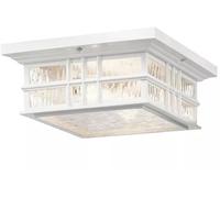 Elstead Lighting Beacon Square plafoniera per esterni 2x60 W bianco KL-BEACON-SQUARE-F-WHT