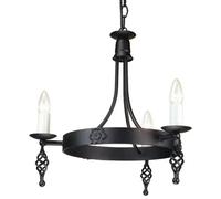 Elstead Lighting Belfry lampada sospesa 3x60 W nero BY3-BLACK