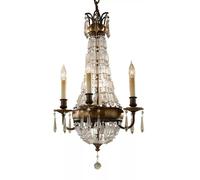 Lampadario IN Cristallo Nobili Barocco Design Ø36cm Sospensione Tavolo da Pranzo