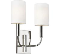Elstead Lighting Brianna lampada da parete 2x60 W nichel FE-BRIANNA2-PN
