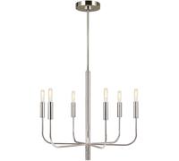 Elstead Lighting Brianna lampada sospesa 6x60 W nichel FE-BRIANNA6-PN