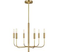 Elstead Lighting Brianna lampada sospesa 6x60 W ottone FE-BRIANNA6-BB