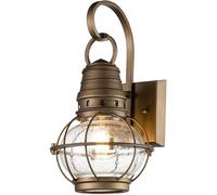 Elstead Lighting Bridge Point lampada da parete per esterni 1x60 W ottone KL-BRIDGEPOINT-S-NBR