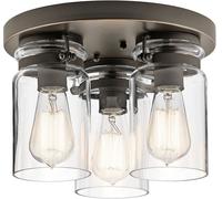 Elstead Lighting Brinley plafoniera 3x60 W marrone KL-BRINLEY-F-OZ