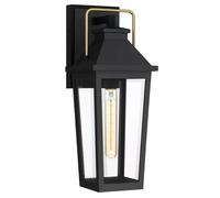 Elstead Lighting Buckley lampada da parete per esterni 1x40 W nero-ottone QZ-BUCKLEY-S-MBK