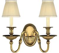 Elstead Lighting Cambridge lampada da parete 2x40 W ottone HK-CAMBRIDGE2