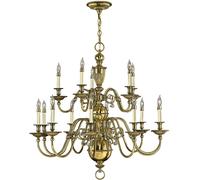 Elstead Lighting Cambridge lampada sospesa x40 W ottone HK-CAMBRIDGE15