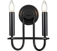 Elstead Lighting Capitol Hill lampada da parete 2x40 W nero KL-CAPITOL-HILL2-BLK