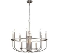 Elstead Lighting Capitol Hill lampada sospesa x40 W nichel KL-CAPITOL-HILL12-BN