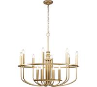 Elstead Lighting Capitol Hill lampada sospesa x40 W ottone KL-CAPITOL-HILL12-PNBR