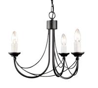Elstead Lighting Carisbrooke lampada sospesa 3x60 W nero CB3-BLACK