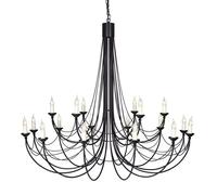 Elstead Lighting Carisbrooke lampada sospesa x60 W nero CB18-BLACK