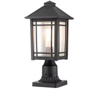 Elstead Lighting Cedar Point lampada da terra per esterni 1x60 W nero QZ-CEDAR-POINT3-M-BK