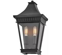 Elstead Lighting Chapel Hill lampada da parete per esterni 2x40 W nero HK-CHAPEL-HILL7-MB
