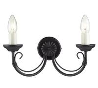 Elstead Lighting Chartwell lampada da parete 2x60 W nero CH2-BLACK
