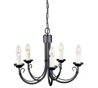 Elstead Lighting Chartwell lampada sospesa 5x60 W nero CH5-BLACK