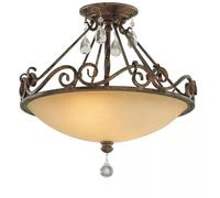 Elstead Lighting Chateau lampada da soffitto 2x60 W marrone FE-CHATEAU-SF