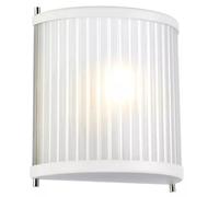 Elstead Lighting Corona lampada da parete 1x60 W bianco-nichel DL-CORONA1-WPN