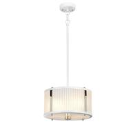 Elstead Lighting Corona lampada sospesa 2x60 W bianco-nichel DL-CORONA-2P-WPN