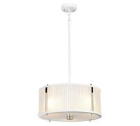 Elstead Lighting Corona lampada sospesa 3x60 W bianco-nichel DL-CORONA-3P-WPN