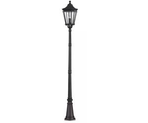 Elstead Lighting Cotswold Lane lampada da terra per esterni 3x60 W nero FE-COTSLN5-L-BK