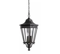 Elstead Lighting Cotswold Lane lampada sospesa per esterni 3x60 W nero FE-COTSLN8-L-BK